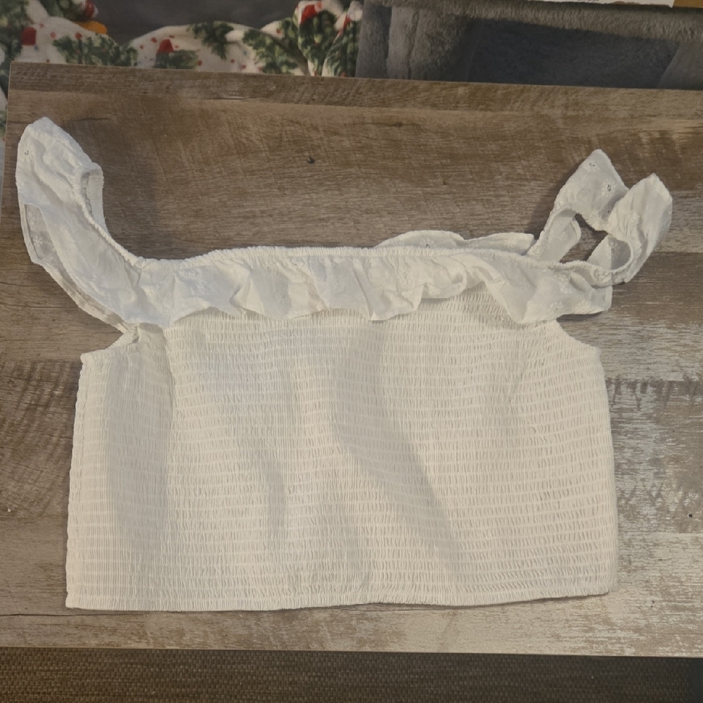 Wild Fable White Crop Top
